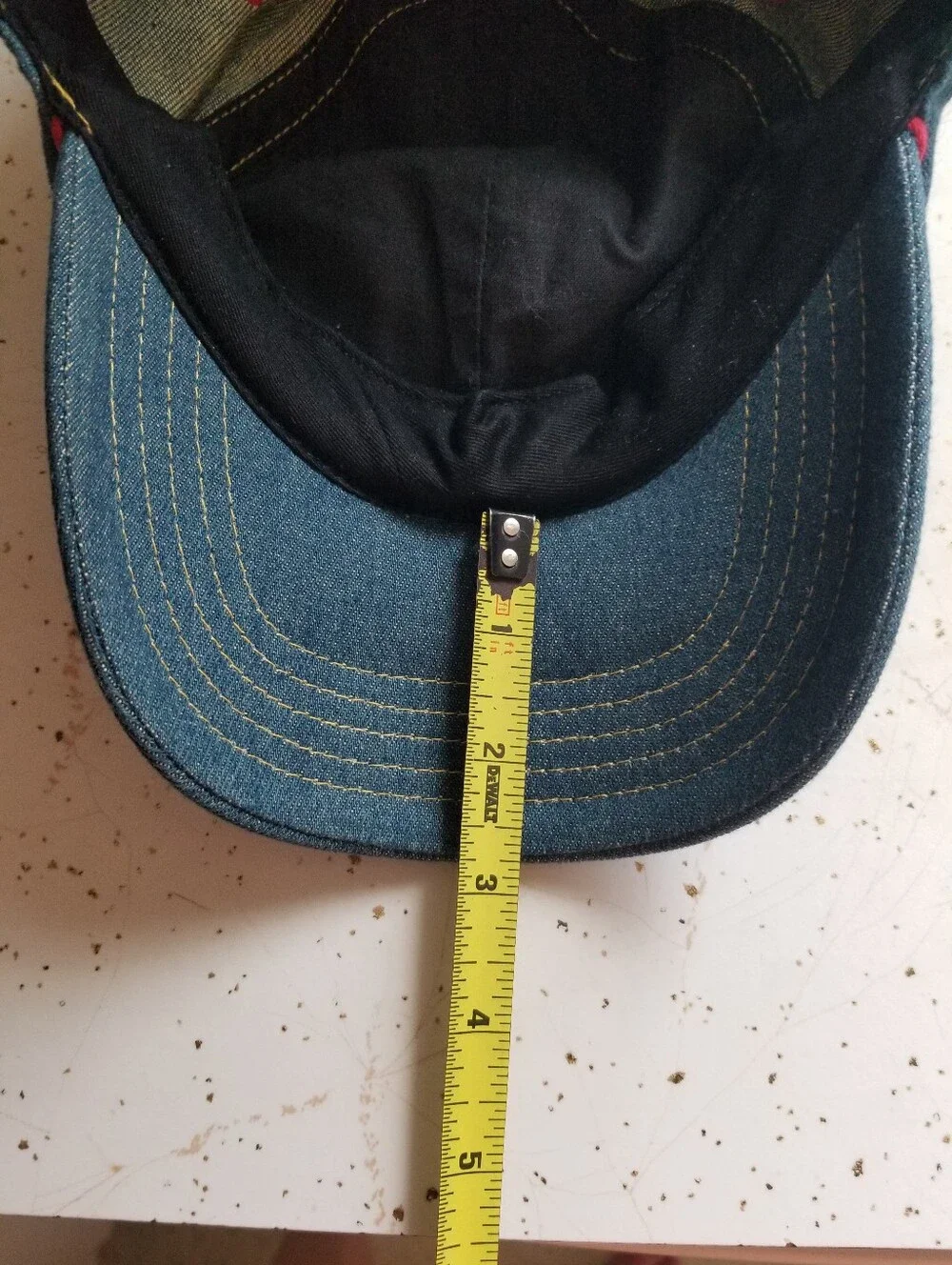 VTG Disney Mickey Mouse Blue and Red Denim Youth Cap